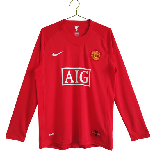 Manchester United F.C. 2007/08 Home Long Sleeve Jersey